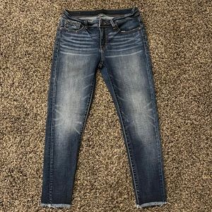 Buckle Black Ankle Skinny Jean